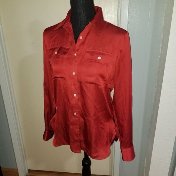 Vintage Ralph Lauren w/Pockets XS/P Button Up women's Shirt GC - Picture 1 of 16